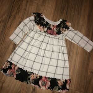 Up-Cycled Baby Girl Dress. Size 6-12 month.
